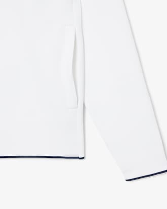 Felpa con collo a polo e zip Tennis Heritage