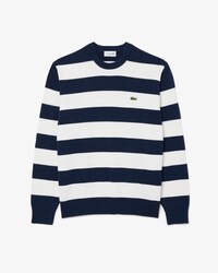 Maglione marinaio girocollo a righe in cotone