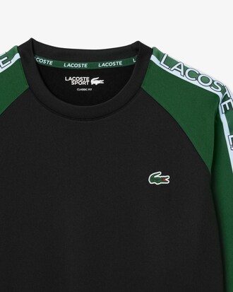 Felpa color block sportiva a righe