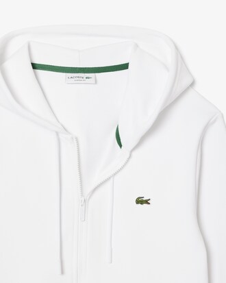 Felpa in tessuto felpato classic fit con zip