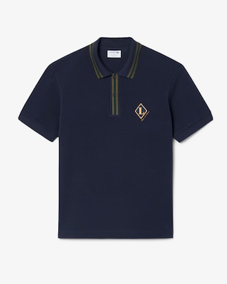 Polo classic fit con stemma Made in France
