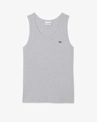 Canotta slim fit in cotone a costine