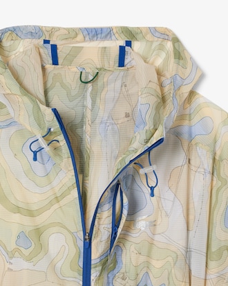 Parka lungo ripiegabile oversize impermeabile