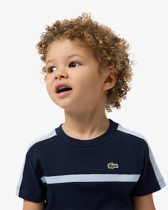 T-shirt in cotone colorblock