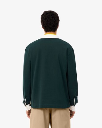 Relaxed Fit Jersey Rugby Polo Shirt