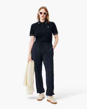 Pantaloni sportivi oversize in misto lana