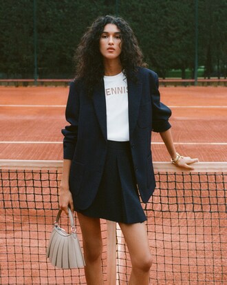 Blazer in piqu&eacute; fluido