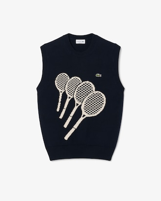 Gilet in cotone jacquard