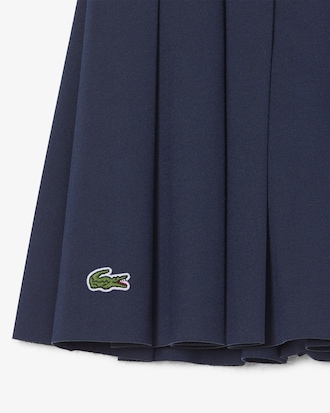 Gonna Oxford in cotone plissettata