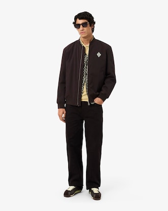 Bomber impermeabile con stemma rétro