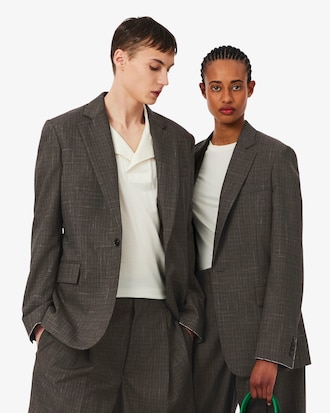 Blazer pesante in pura lana Runway