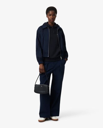 Giacca in gabardine elasticizzata con doppio Collo