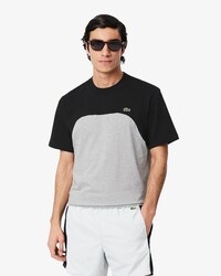 T-shirt in jersey di cotone color block