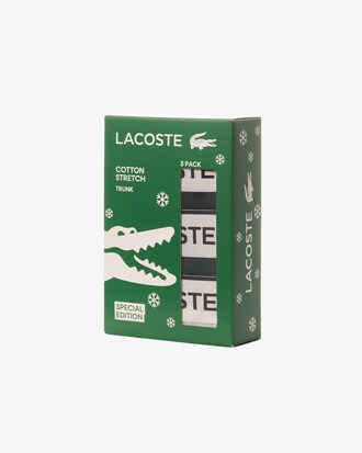 Confezione di 3 boxer corti con fascia in vita argentata