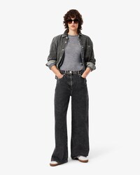 Jeans wide fit a vita alta