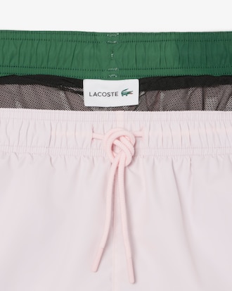 Pantaloncini da bagno monocromatici di lunghezza media