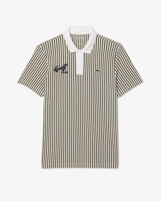 Polo da golf a righe termoregolante