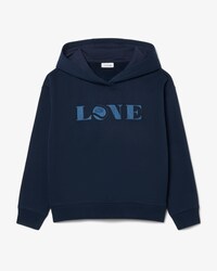 Felpa con cappuccio con patch e stemma