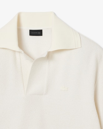 Polo in maglia boucl&eacute; loose fit Runway