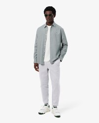 Pantaloni della tuta tapered fit in tessuto felpato
