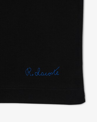Polo Paris classic fit ricamata con collo aperto