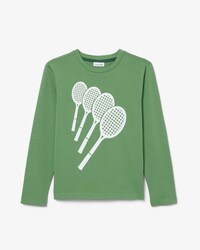 T-shirt in cotone a maniche lunghe