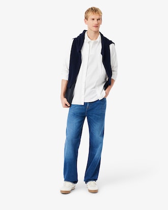 Polo in piqu&eacute; pesante loose fit