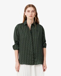Camicia oversize fluida stampata