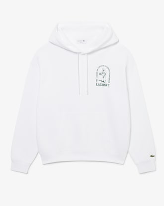 Felpa con cappuccio loose fit stampata