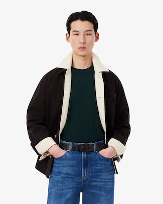 Cintura in pelle con monogramma