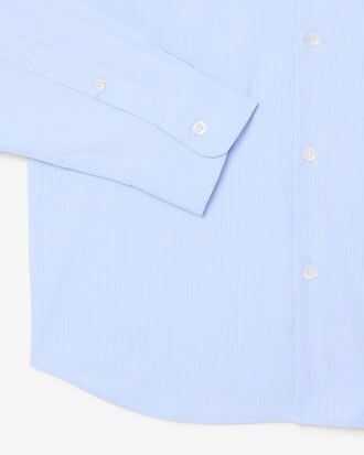 Slim Fit Striped Stretch Poplin Shirt