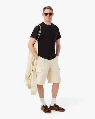 T-shirt in cotone e pizzo