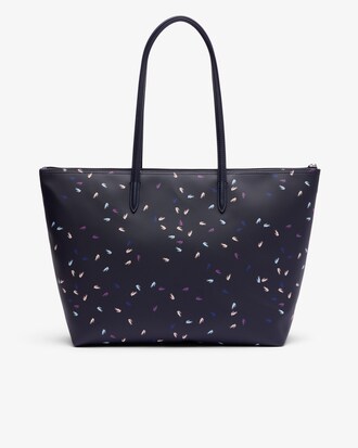 Shopping bag grande con coccodrillo