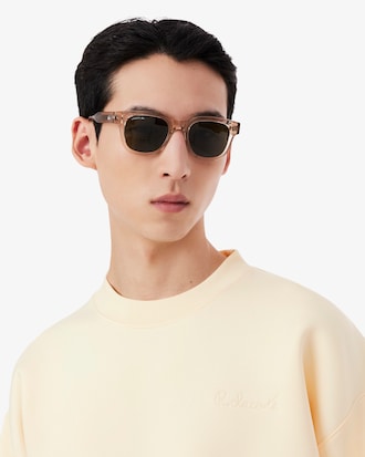 Felpa con stampa caratteristica ricamata loose fit