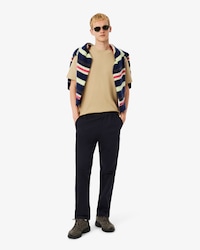 Pantaloni chino regular fit in gabardine di cotone