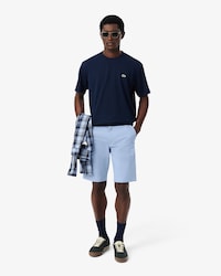 Shorts chino in twill elasticizzato