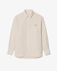 Camicia oversize in misto lino