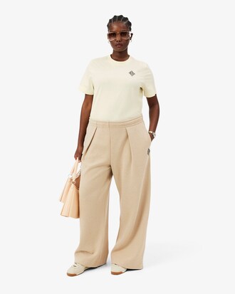 T-shirt in cotone con stemma Lacoste