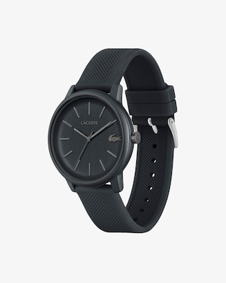Orologio a 3 lancette in silicone nero Lacoste.12.12 Move