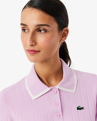Maglione da golf con colletto a polo a maniche corte
