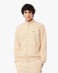 Felpa con zip e bordo