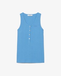 Canotta slim fit in cotone a coste