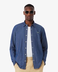 Camicia regular fit in denim leggero