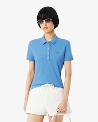 Polo da donna in piqu&eacute; di cotone stretch Lacoste slim fit