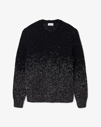 Maglione in jacquard metallizzato sfumato