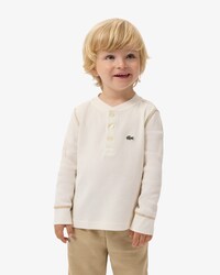 T-shirt Henley in maglia a nido d'ape
