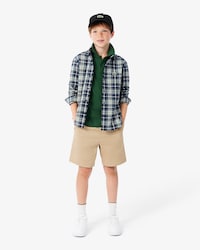 Camicia con motivo scozzese in cotone Oxford