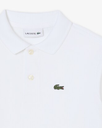 Polo a maniche lunghe in petit piqu&eacute;