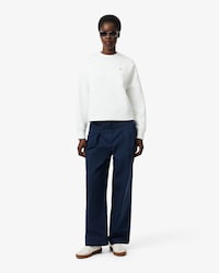 Pantaloni chino in gabardine elasticizzato wide fit