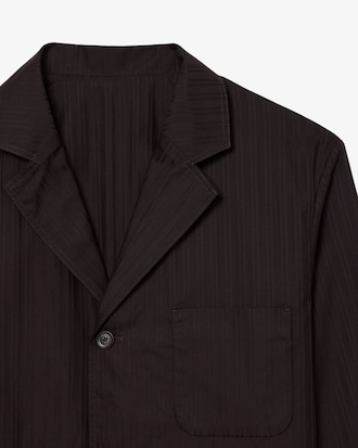 Blazer in cotone jacquard